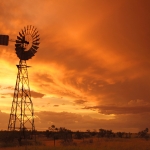 Sunset on the way to Winton